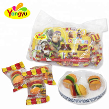 Fast Food Series Hamburger Shape Soft Gummy Candy